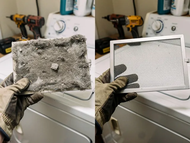 Professional lint trap cleaning by Rock Hill Dryer Vent Cleaning in Rock Hill